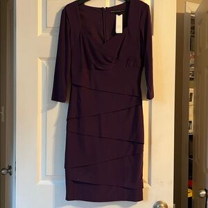 White House Black Market Deep Purple Dress